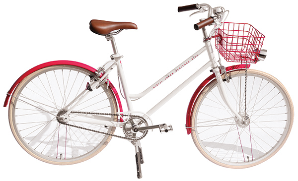 赤と白のオリジナル自転車